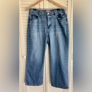 Ann Taylor Loft High Waisted Wide Leg Jeans